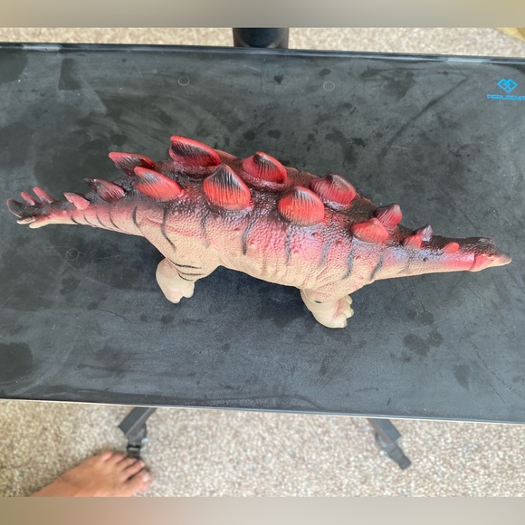 12” Wing Crown Rubber Stegosaurus SPINOSAURUS Dinosaur Toy Figure 2008 - Picture 2 of 8